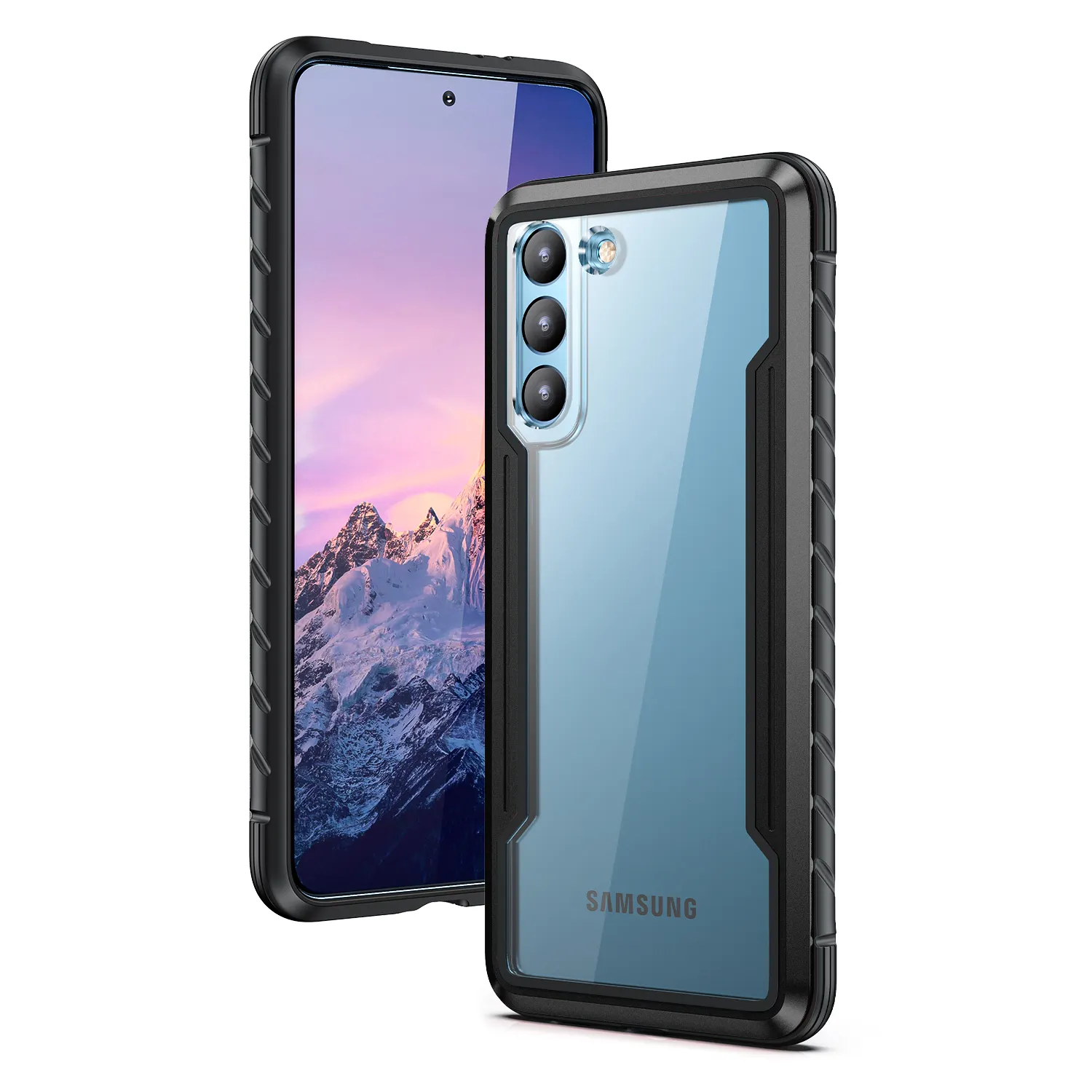 OEM Neuestes Zubehör Neue mobile Hülle S21 Plus Metall-Anti-Fall-Handy hülle Transparentes S21-Telefongehäuse