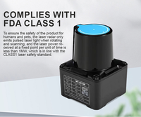 MOTEE LiDAR Scanner Tof Outdoor Obstacle Avoidance Ranging Sensor Path Planning Grand écran Interactive 20m