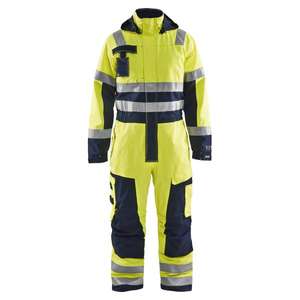 BLAKLADER - 636815303389C46 Multinorm <b>winter</b> <b>overall</b> Yellow/Navy blue - EAN 7330509390825 WORK <b>OVERALLS</b> - Product Image 1