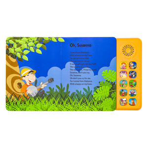 Livre de coloriage interactif pour tout-petits sur le thème de la ferme, avec impression personnalisée, livre d'histoires pour enfants, apprentissage précoce, livres <span class=keywords><strong>audio</strong></span> éducatifs en carton - Product Image 2