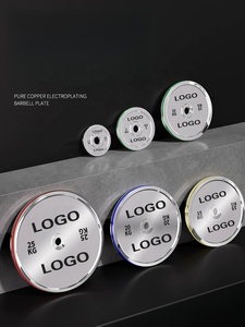 TUSKS FITNESS özel çelik rekabet ağırlık kaldırma plakaları 200kg standart Kg Lb diskler tampon elektroliz ticari kullanım - Product Image 4