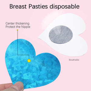 Cute Girls Nipple Cover Heart Sexy Nipple Pasties Strippers Hot Sexy Custom Sexy <strong>Breast</strong> Pasties - Product Image 2