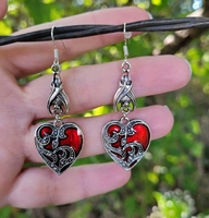 Gotica pendiente joyeria aceite zafiro pendientes para las mujeres rétro colgando largo gancho joya cristal pendientes