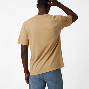 T-shirt pour homme en coton peigné 100% de haute qualité, coton lourd, vente en gros, streetwear, logo personnalisé, impression DTG, t-shirt surdimensionné - Product Image 3