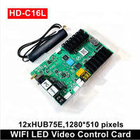 KENSUN Haute Qualité Huidu C16L (HD-C16L) Carte De Contrôle Vidéo LED 2-en-1 (Deux En Un) Contrôleur LED