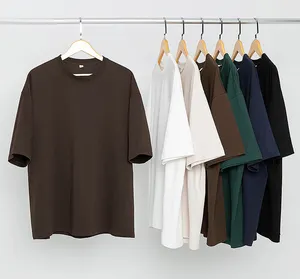 Website Großhandel Baumwolle schlichte übergroße T-Shirts Rundhals ausschnitt Ihr eigenes Design leeres T-Shirt für Männer