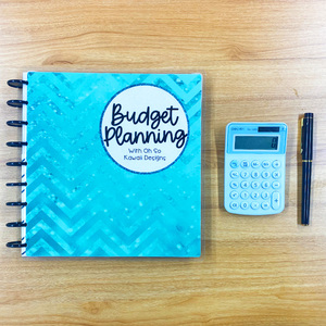 2026 2027 disco di stampa personalizzato vincolante finanziariamente Budget Journal Planner con buste di denaro - Product Image 6