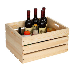 Thêm lớn tinh khiết tự nhiên rắn gỗ thông gỗ Thùng Vinyl hồ sơ lưu trữ gỗ thùng để hiển thị - Product Image 1