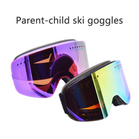 Lunettes de ski-sports monture TPU lentille interchangeable sports de neige hommes femmes lunettes de ski protection des yeux lunettes de ski