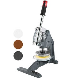 Machine de découpe manuelle à presse pour cuir, tissu, papier, caoutchouc, plastique, acier, avec tête de coupe et levier d'économie d'effort - Product Image 1
