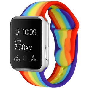 Intelligente Cinturino In Gomma Fiore di Stampa In Silicone <span class=keywords><strong>Watch</strong></span> Band Strap per <span class=keywords><strong>Apple</strong></span> Orologio <span class=keywords><strong>6</strong></span> SE - Product Image 3