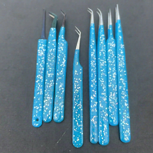 Pinzas Profesionales Antideslizantes con Punta de Fibra para Extensión de Pestañas, Aplicador de Pestañas con Logotipo Personalizado, Herramienta de Salón de Belleza OEM - Product Image 1