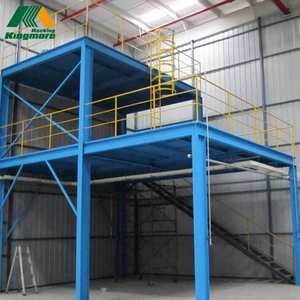 Plates-formes et rayonnage de stockage en acier de support de mezzanine industrielle en métal Structure de rayonnage de plancher de mezzanine d'entrepôt - Product Image 3