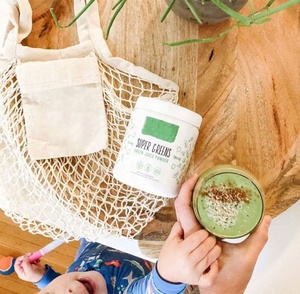 OEM Private Label Biologische Super Greens Poeder Niet-GMO Supplementen Probiotica en Spijsverteringsenzymen Groene Poeder - Product Image 4