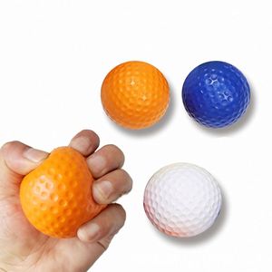 Balle de golf en mousse PU de 63 mm avec logo personnalisé, pour l'entraînement en intérieur et en extérieur, balles souples jaunes/couleur personnalisée, unisexe - Product Image 2