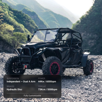 2026 Hooleox L7E T1B Buggy SSV à une rangée de sièges, 2 places, 800cc, 4 temps, 4x4, transmission automatique par arbre, certifié EPA, essence/diesel, tout-terrain