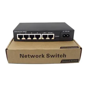 อุตสาหกรรม POE Switch สวิตช์พอร์ต4พอร์ต10/100mps Port Switch POE