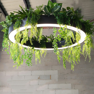 Lámpara Colgante Circular LED Negra para Salas <span class=keywords><strong>de</strong></span> Estar, Oficinas, Áreas <span class=keywords><strong>de</strong></span> Recepción, Tiendas Minoristas, Restaurantes, Salas <span class=keywords><strong>de</strong></span> Exhibición - Product Image 1