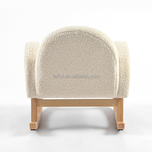 Sillón Mecedora Teddy Blanco Boucle para Niños, Ideal para Lectura y Relajación - Product Image 6