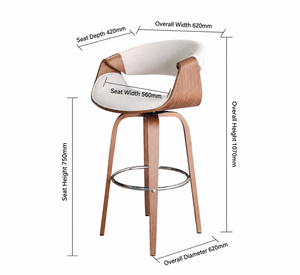 Nouvelles chaises <span class=keywords><strong>de</strong></span> salle à manger industrielles modernes, chaises <span class=keywords><strong>de</strong></span> café, dossier, restaurant, <span class=keywords><strong>tabouret</strong></span> en bois industriel - Product Image 4