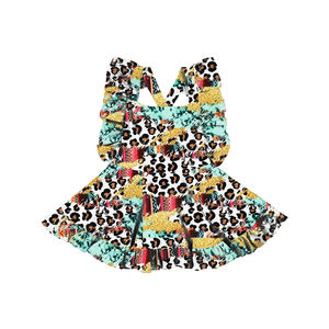 Patrón de Costura BQ-546-YXL para Vestido Tipo Pinafore con Estampado Floral para Niña, Diseño sin Espalda, Ropa de Bebé, Estilo Vintage - Product Image 2