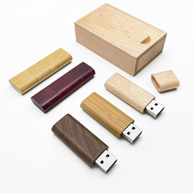 Wooden Pendrive Wedding Gift Custom Logo Bulk Wholesale Eco-Friendly Gift USB Flash Drive