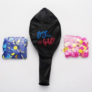 Ballons en Latex Noir de 36 Pouces pour Fête de Révélation de Sexe Joyeux Anniversaire Style Garçon Fille Annonce de Bébé pour la Décoration du Ramadan - Product Image 3