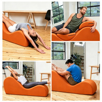Ensemble de canapé-lit de sol modulaire en mousse 30D, fauteuil inclinable zéro gravité pour yoga et gaming avec dossier, idéal pour petits espaces