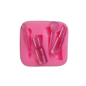 Moule à chocolat en forme de cosmétiques. Moule en silicone pour dentelle sucrée, moule à gâteau 3D en silicone en forme de queue de sirène, OEM/ODM - Product Image 2