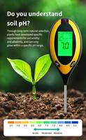 Meilleures ventes 2026 : Détecteur de sol portable 4-en-1 (pH, humidité, luminosité) pour l'agriculture – Équipement de test du sol OEM/ODM