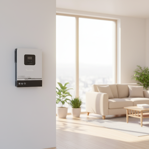 ระบบไฮบริดพลังงานแสงอาทิตย์แบบออฟกริด 5kW 5kVA สามเฟสและเฟสเดียว สำหรับบ้าน 6.2KW 11KW 5kw ประสิทธิภาพสูง แปลงไฟได้ 100% - Product Image 1