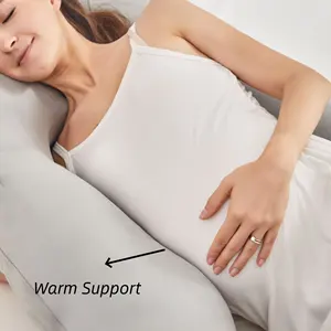 ベルベットウォッシャブルU字型カバービッグフルボディコットンフィリングマタニティ女性妊娠枕