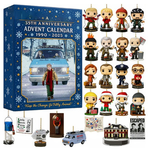 Adornos para Árbol de Navidad de la Película 'Solo en Casa', Calendario de Adviento, Caja Sorpresa del 35.º Aniversario, Decoraciones Colgantes, Regalo Navideño - Product Image 1