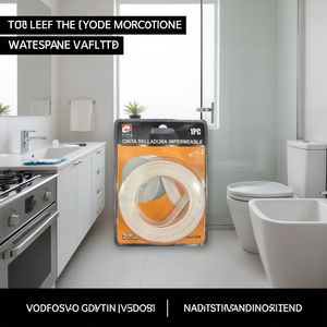 Nastro sigillante acrilico resistente alla muffa Tcabo 38 mm x 3,35 m impermeabile per lavello, fornello, WC, lavabo - Product Image 2