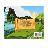 Impression personnalisée de livres d'histoires pour enfants, couverture rigide, couleur intégrale, livre d'aventures avec des animaux de dessin animé, pour la lecture avant le coucher des enfants d'âge préscolaire