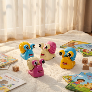 Cute Snail Walking Cartoon Press Friction <b>Toy</b> Plastic Slow Motion <b>Bug</b> <b>Toy</b> for Kids Ages 2-4 - Product Image 1
