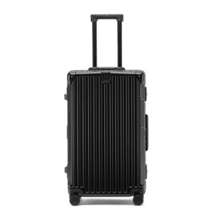 Valise de voyage en aluminium 20 pouces sans fermeture éclair, bagage cabine avec roues silencieuses, ensemble de bagages - Product Image 2