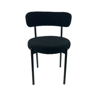 Chaise de banquet en velours capitonnée de qualité supérieure avec pieds en métal, restaurant, café, mobilier de maison, chaise de salle à manger moderne rembourrée