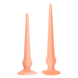 Pig Tail Suction Cup Anal Plug Small And Large Size <b>TPE</b> Material For Adult Stimulation - Product Image 1