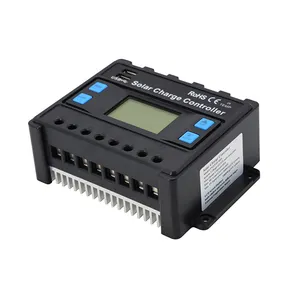 디지털 디스플레이 12 V/24 V 20A 태양 컨트롤러 수동 PWM 솔라 패널 충전 컨트롤러