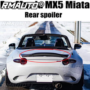 สปอยเลอร์หลังคาทรง Duckbill สำหรับ Mazda MX5 Miata ND RF LMS Style ทำจากไฟเบอร์กลาส ยังไม่ได้ทำสี  พร้อมอุปกรณ์ตกแต่งสำหรับรถแข่ง - Product Image 1