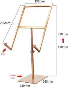 कपड़े की दुकान काउंटरटॉप डिस्प्ले रैक स्टेनलेस स्टील व्यवसाय पुरुषों की शर्ट प्रदर्शन धारक - Product Image 4
