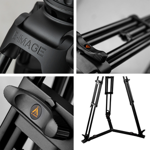 Trépied vidéo en aluminium <span class=keywords><strong>E</strong></span>-<span class=keywords><strong>IMAGE</strong></span> EG25A2 réglable avec tête fluide et charge utile de 28 kg - Product Image 5