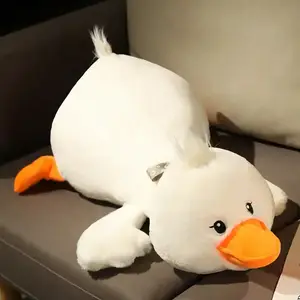 Cojín cómodo Pato grande Almohadas de felpa Juguetes Pato largo Peluche Gigante 75CM Pato Felpa