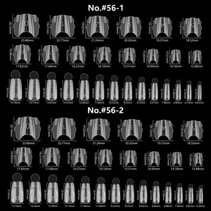 140 ชิ้น/กล่อง ชุดต่อเล็บแบบ Dual Form สำหรับต่อเล็บเจลแบบเร็ว ระบบต่อเล็บแบบเต็มแผ่น  ชุดต่อเล็บแบบ Full Cover - Product Image 4