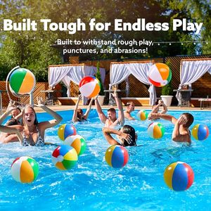 Pelota de Playa Clásica con Logotipo Personalizado, Juguetes Inflables para Piscina, Juegos para Adultos y Niños, Artículos para Fiestas de Cumpleaños, Set Combinado - Product Image 2