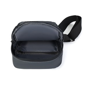 Men's Chest <b>Bag</b> Large Capacity Breathable Outdoor Sport Casual Crossbody Gray <b>Black</b> Dark Blue Solid Color - Product Image 4