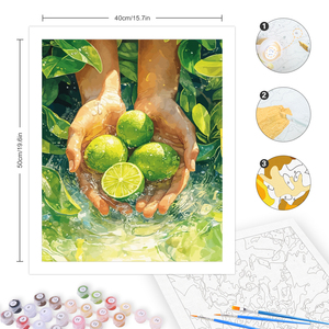 CHENISTORY Peinture par numéros Forêt pour adultes Kit <span class=keywords><strong>de</strong></span> peinture à l'huile DIY Toile numérotée avec peintures acryliques pour décoration murale à domicile Cadeau - Product Image 5