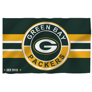 Chất Lượng Cao 3X5FT Cho NFL Đội Bóng Đá Tùy Chỉnh Thiết Kế Biểu Ngữ Màu Xanh Lá Cây Bay Đóng Gói Cờ 100% Polyester Kỹ Thuật Số Cho Tất Cả Các Đội - Product Image 3