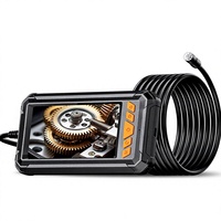 Endoscope avec caméra HD et écran 4,3 pouces, IP67, pour réparation automobile, inspection industrielle de canalisations, tuyaux d'eau, moteurs et machines à carbone